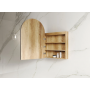 Archie Natural Oak Arch Led Mirror Shaving Cabinet 600*900